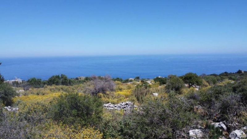 Kefalas Chania Kreta, Kefalas Chania: Großes Grundstück mit unverbautem Meer- und Bergblick zu verkaufen Grundstück kaufen